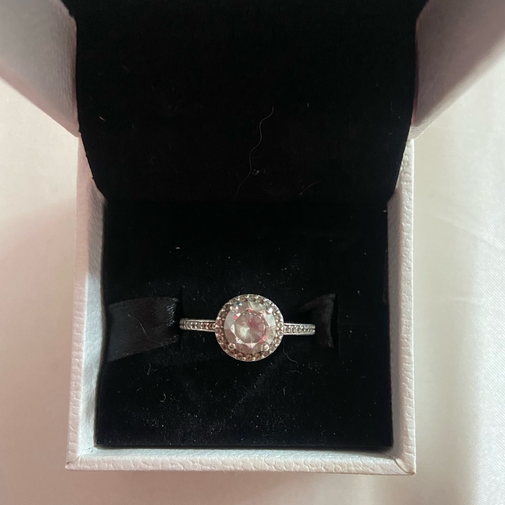 Pandora round promise ring